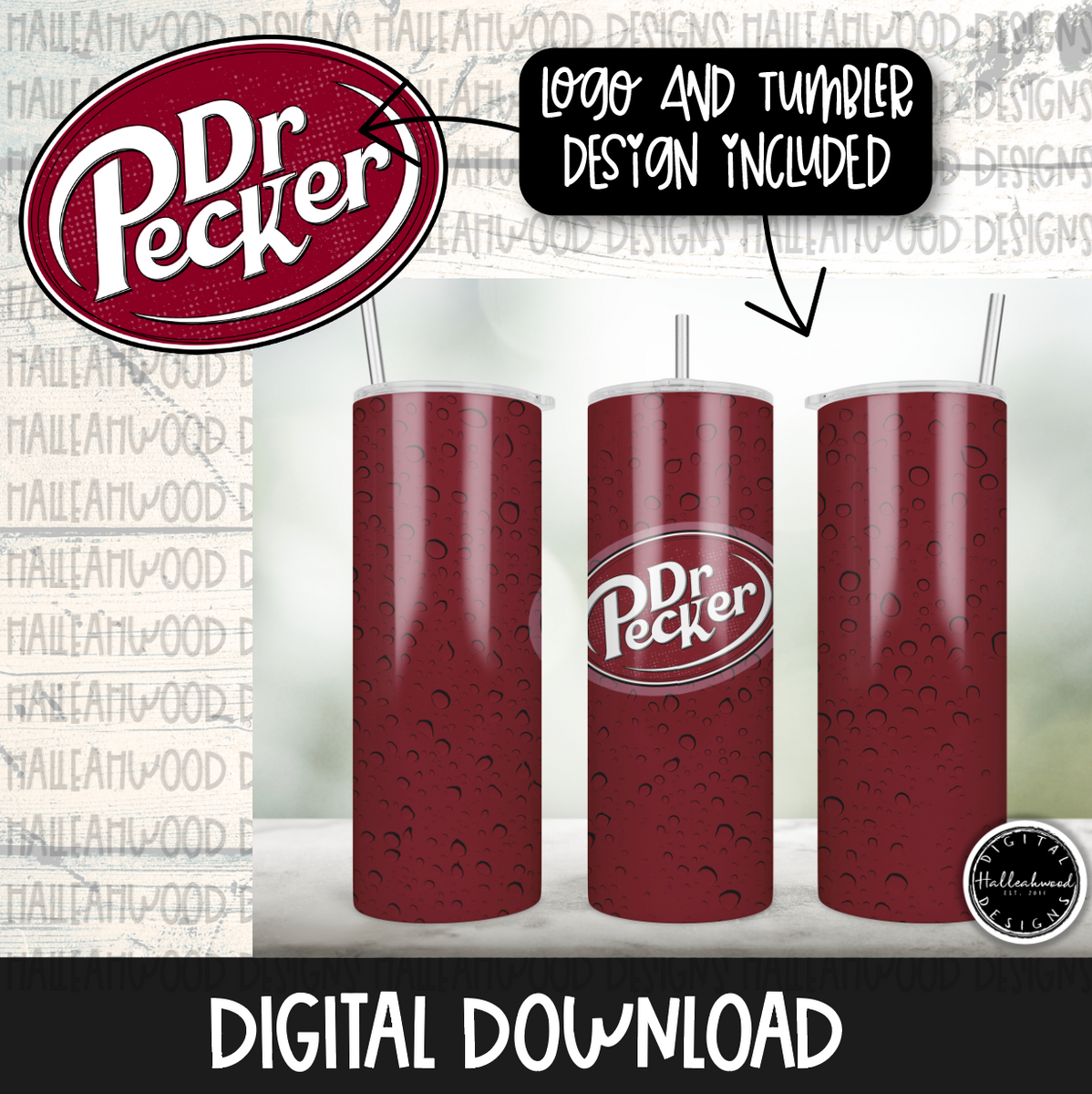 Red Restaurant Style Dr Pepper Tumblers