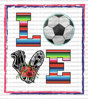 Colorful Soccer Love