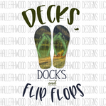Decks Docks Flip Flops