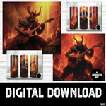 AI Generated Art Diablo on Guitar