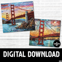 AI Generated Art of The Golden Gate Bridge