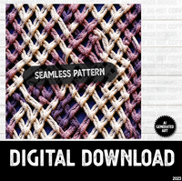 AI Generated Art Embroidered Seamless Pattern Macrame 4