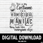 Halloween Costume Homicidal Maniac