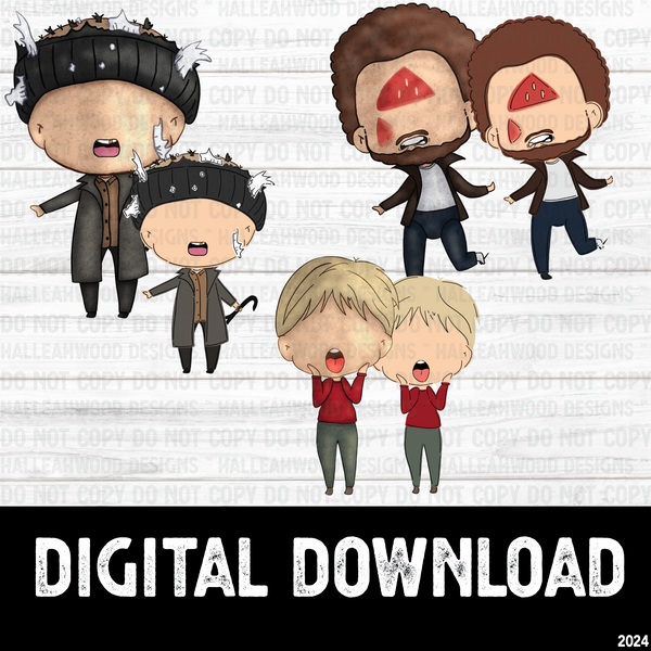 Home Alone Style Characters- CLIPART