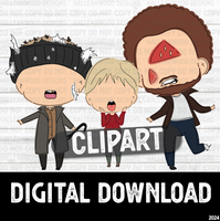 Home Alone Style Characters- CLIPART