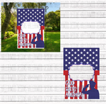 God Bless America - Garden Flag Template