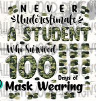 100 Days of School- Masks- Student