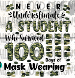 100 Days of School- Masks- Student