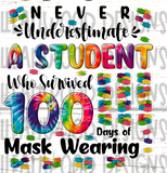 100 Days of School- Masks- Student