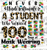 100 Days of School- Masks- Student