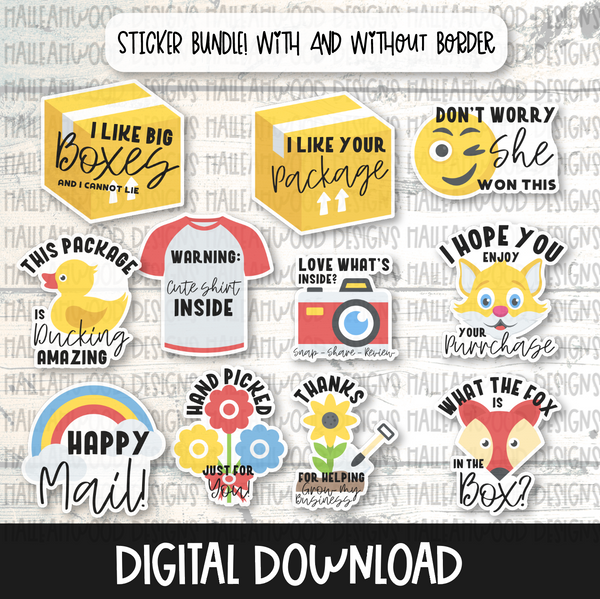 Cute Sticker Bundle- Mail