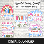 Demotivational Quotes- Sticker Bundle