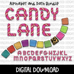 Candy Lane Alphabet Bundle
