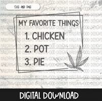 Chicken Pot Pie List