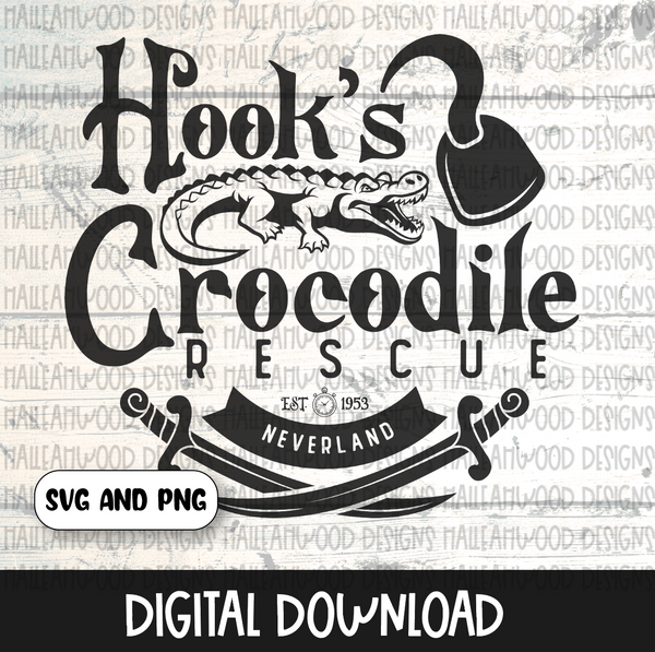 Villain Logo- Hook Crocodile Rescue