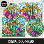 Stained Glass Flowers