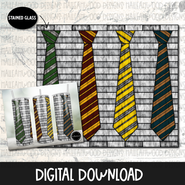 Magical Ties Stained Glass Tumbler