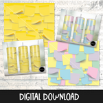 Sticky Notes Tumbler Wraps