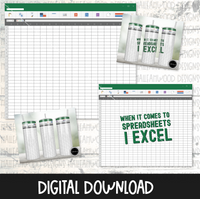 Excel Spreadsheet Tumbler Wraps