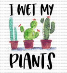 I wet my plants