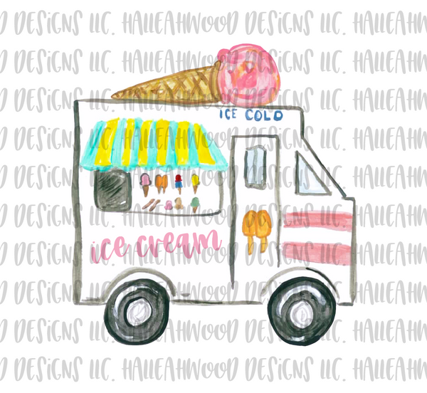 Painted Ice Cream Truck