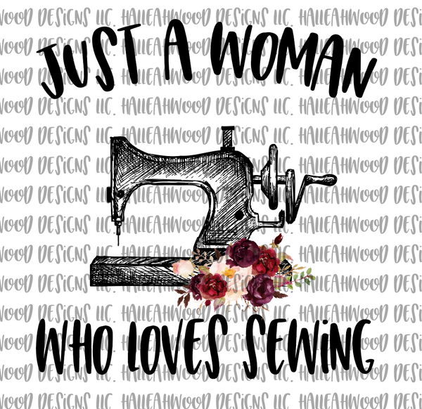 Woman loves Sewing