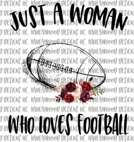 Woman Loves Football
