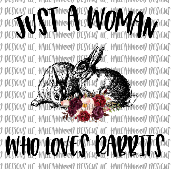 Woman loves Rabbits
