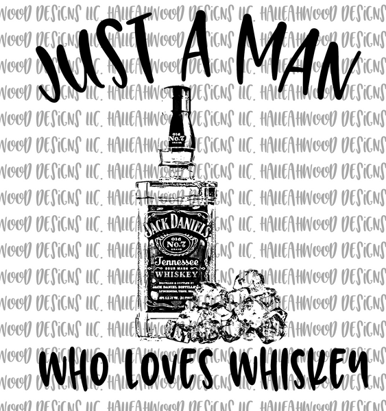 Man who loves whiskey