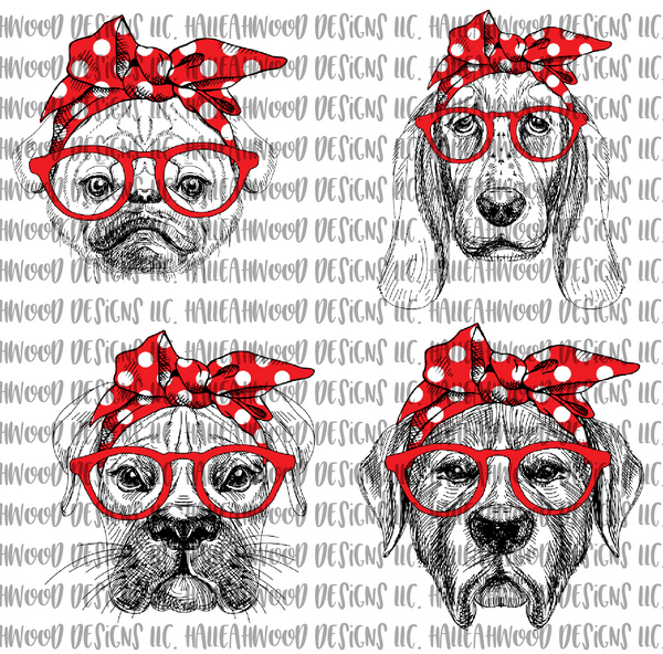 Dogs with Glasses- BUNDLE