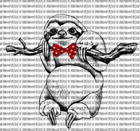 Sloth with Bow Tie