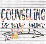 Counseling is my Jam- Floral