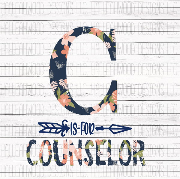 C is for Counselor Floral