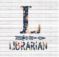 L is for Librarian Floral
