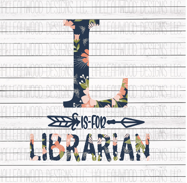 L is for Librarian Floral