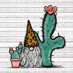 Cactus and Leopard Gnome
