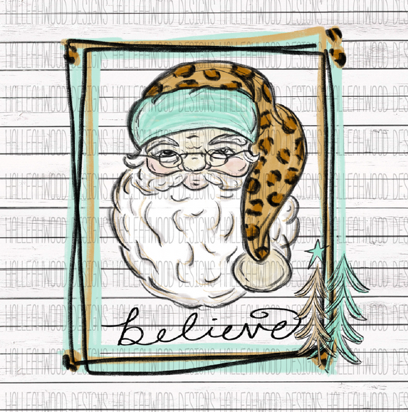 Santa Claus- Leopard- Believe