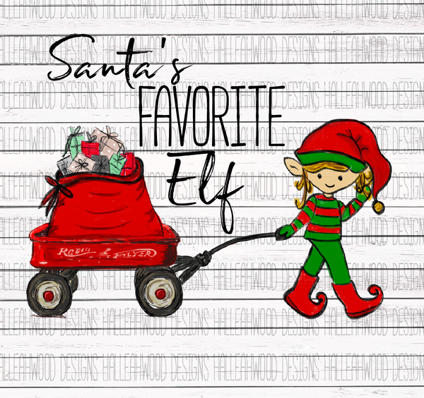 Santa's Favorite Elf- Wagon