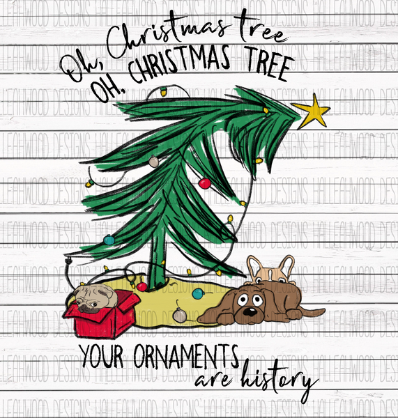 Oh Christmas Tree- Dogs
