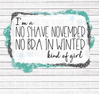 No Shave November- Snowflakes