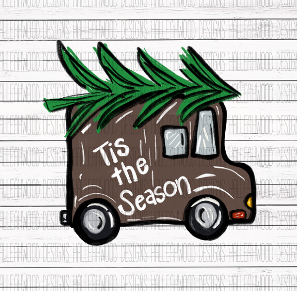 Tis the Season- Brown Truck