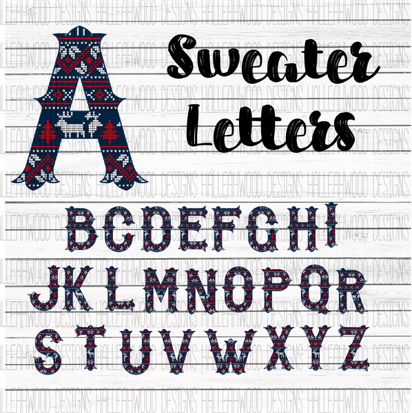 Sweater Letters- BUNDLE
