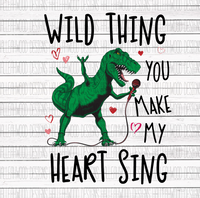 Dinosaur Valentine- Wild Thing