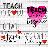 Valentine's Day- Teacher Set of 4