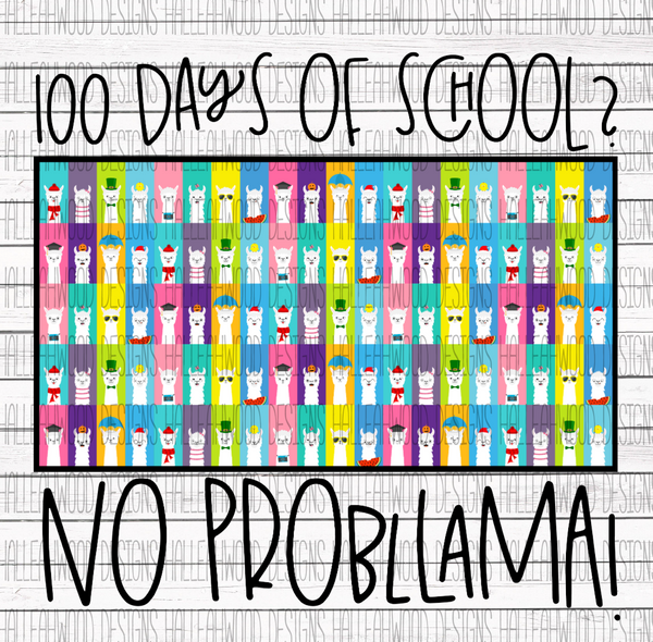 100 days of school- llamas