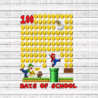 100 days of school- Mario Inspired