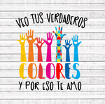 Autism Awareness- True Colors- Spanish