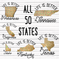 Life is Better- ALL 50 STATES BUNDLE