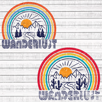 Wanderlust- Rainbow- Cactus