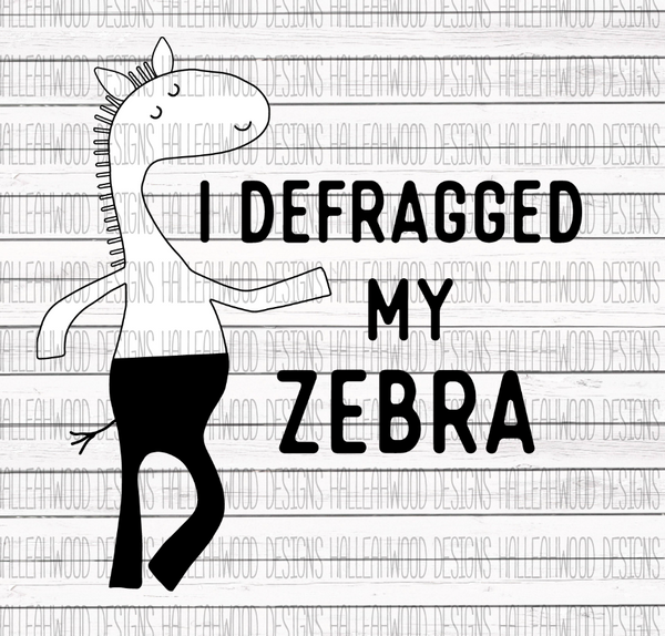 Defragged Zebra